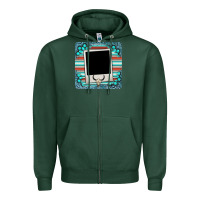 Sports Green gemstone turquoise serape custom photo frame coaster Zipper Hoodie - BarkalooDesign