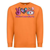Carrot peace love nurse Premium Sweatshirt - AdoDesignShop