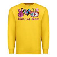 Lemon peace love nurse Premium Sweatshirt - AdoDesignShop