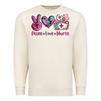 Sandshell peace love nurse Premium Sweatshirt - AdoDesignShop