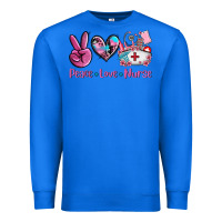 True Royal peace love nurse Premium Sweatshirt - AdoDesignShop