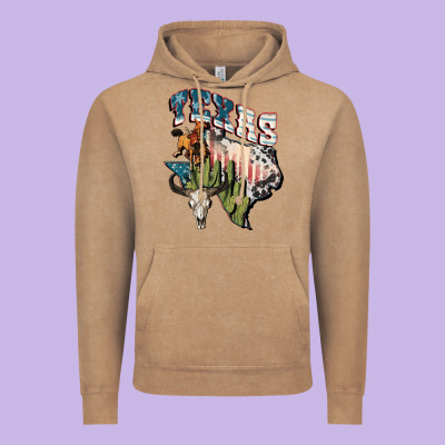 Texas 4th Of July Vintage Hoodie Designed By Fadigitalartstudio