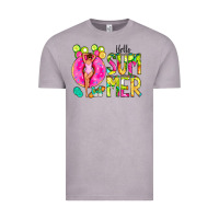 Vintage Zinc Hello Summer Donut Girl Vintage Tee - CowCowDesign