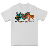 Dove Grey peace love dachshund Premium Tee - RanaPortraitStore