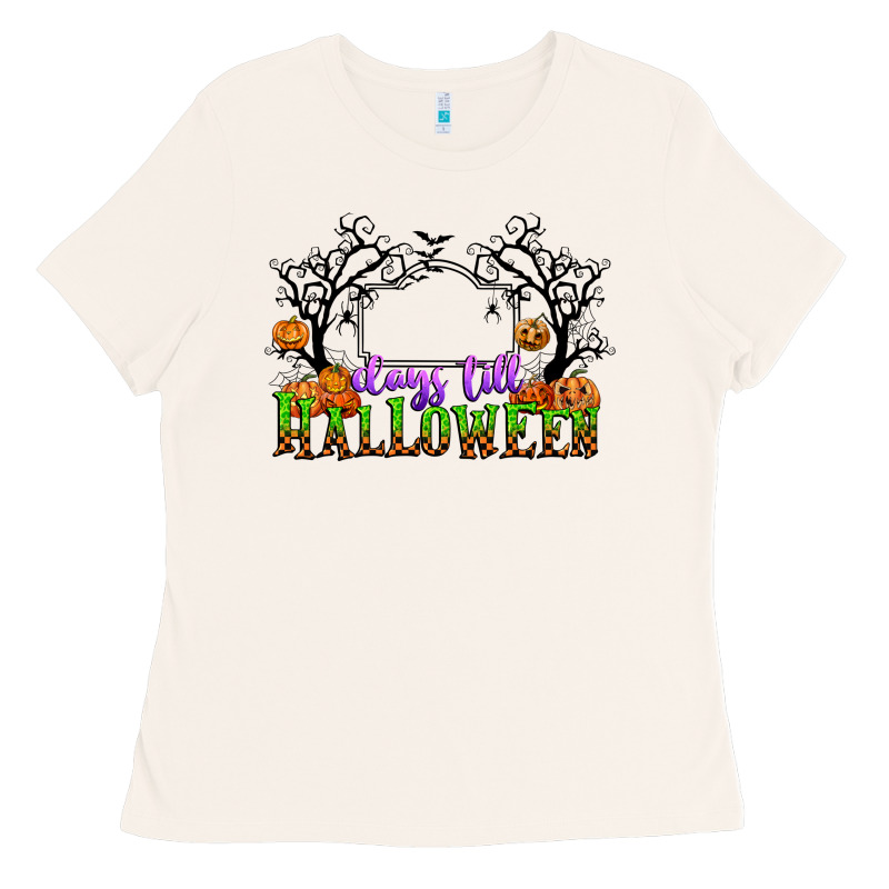 Days Till Halloween Ladies Tee by CowGirlArtShop | Teevron
