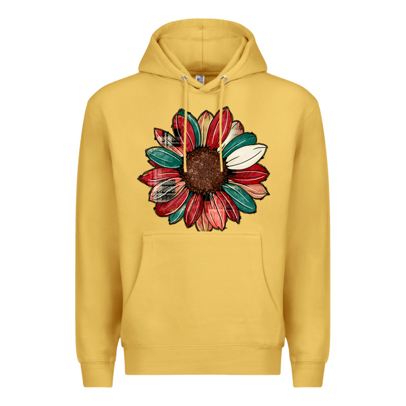 Christmas Sunflower Premium Hoodie by CowhideDigitalArt | Teevron