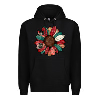 Black Christmas sunflower Premium Hoodie - CowhideDigitalArt