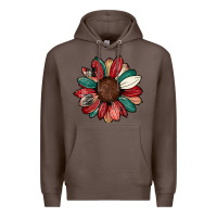 Coffee Christmas sunflower Premium Hoodie - CowhideDigitalArt