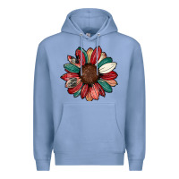 Colony Blue Christmas sunflower Premium Hoodie - CowhideDigitalArt