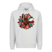 Dove Grey Christmas sunflower Premium Hoodie - CowhideDigitalArt