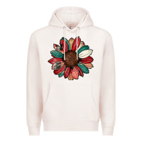 Pale Pink Christmas sunflower Premium Hoodie - CowhideDigitalArt