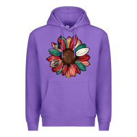 Purple Christmas sunflower Premium Hoodie - CowhideDigitalArt