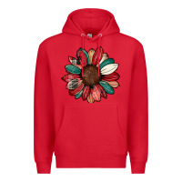 Red Christmas sunflower Premium Hoodie - CowhideDigitalArt