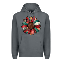 Rock Christmas sunflower Premium Hoodie - CowhideDigitalArt
