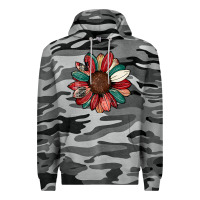 Slate Camo Christmas sunflower Premium Hoodie - CowhideDigitalArt
