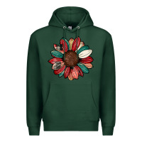 Sports Green Christmas sunflower Premium Hoodie - CowhideDigitalArt