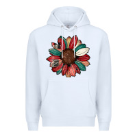 White Christmas sunflower Premium Hoodie - CowhideDigitalArt