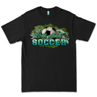 Black Wild about Soccer Premium Tee - HowdyJamesFarm