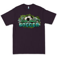 Plum Wild about Soccer Premium Tee - HowdyJamesFarm