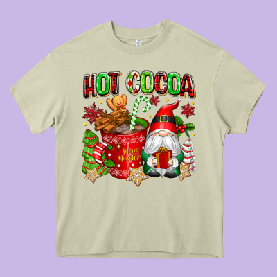 Hot Cocoa Heavy Core Tee Designed By Texasbilliewilder