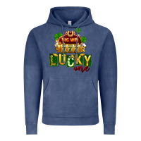 Vintage Denim St. Patrick's lucky one Vintage Hoodie - FaDigitalArtStudio