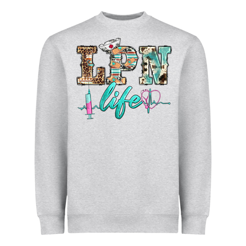 Western Nurse Lpn  Life Heavyweight Sweatshirt by BarkalooDesign | Teevron