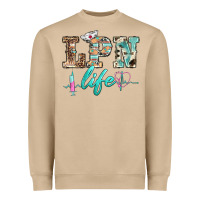 Mushroom western nurse lpn  life Heavyweight Sweatshirt - BarkalooDesign