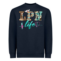 Navy western nurse lpn  life Heavyweight Sweatshirt - BarkalooDesign