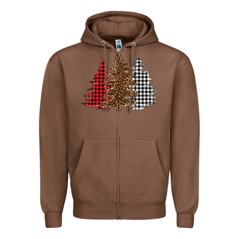 Christmas Trees Zipper Hoodie by BarkalooDesign | Teevron