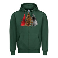 Sports Green christmas trees Zipper Hoodie - BarkalooDesign