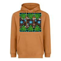 Meerkat Christmas tree with snow Heavyweight Hoodie - AdoDesignShop