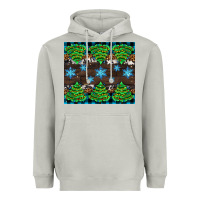 Moon Dust Christmas tree with snow Heavyweight Hoodie - AdoDesignShop