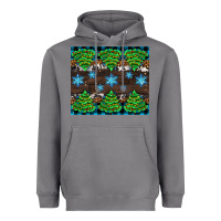 Storm Christmas tree with snow Heavyweight Hoodie - AdoDesignShop