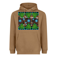 Toasted Coconut Christmas tree with snow Heavyweight Hoodie - AdoDesignShop