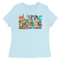 Baby Blue teaching little pumpkins Ladies Tee - CowGirlArtShop
