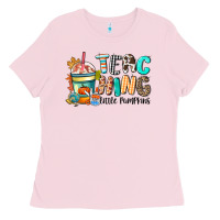Bubblegum Pink teaching little pumpkins Ladies Tee - CowGirlArtShop