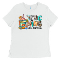 White teaching little pumpkins Ladies Tee - CowGirlArtShop