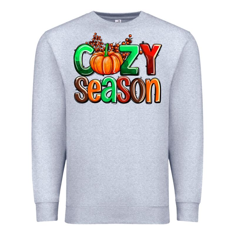 Cozy Season With Fall Colors Palette And Pumpkin Premium Sweatshirt by AdoDesignShop | Teevron