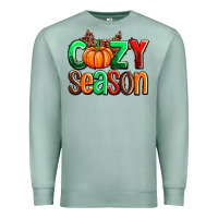 Seafoam cozy season with fall colors palette and pumpkin Premium Sweatshirt - AdoDesignShop