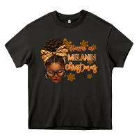 Asphalt Have a melanin Christmas afro woman Heavy Core Tee - texasbilliewilder