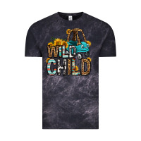 Cloud Black wild child kids car Vintage Tee - OliviaCreatesArt