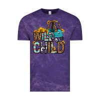 Cloud Purple wild child kids car Vintage Tee - OliviaCreatesArt