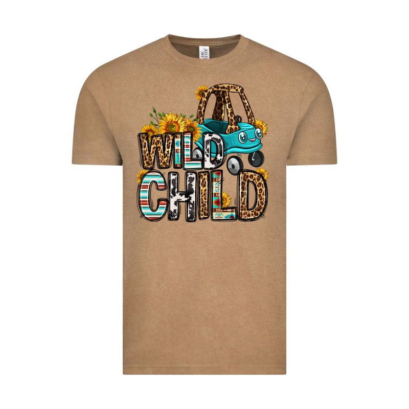Wild Child Kids Car Vintage Tee by OliviaCreatesArt | Teevron
