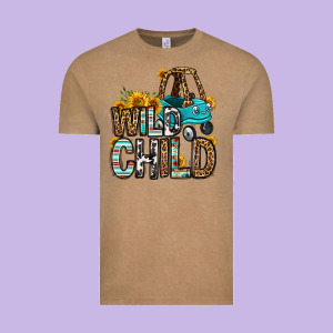 Wild Child Kids Car Vintage Tee Designed By Oliviacreatesart