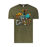 Vintage Olive wild child kids car Vintage Tee - OliviaCreatesArt