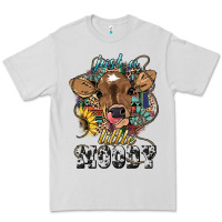 Dove Grey Just a little moody baby cow Premium Tee - HowdyJamesFarm