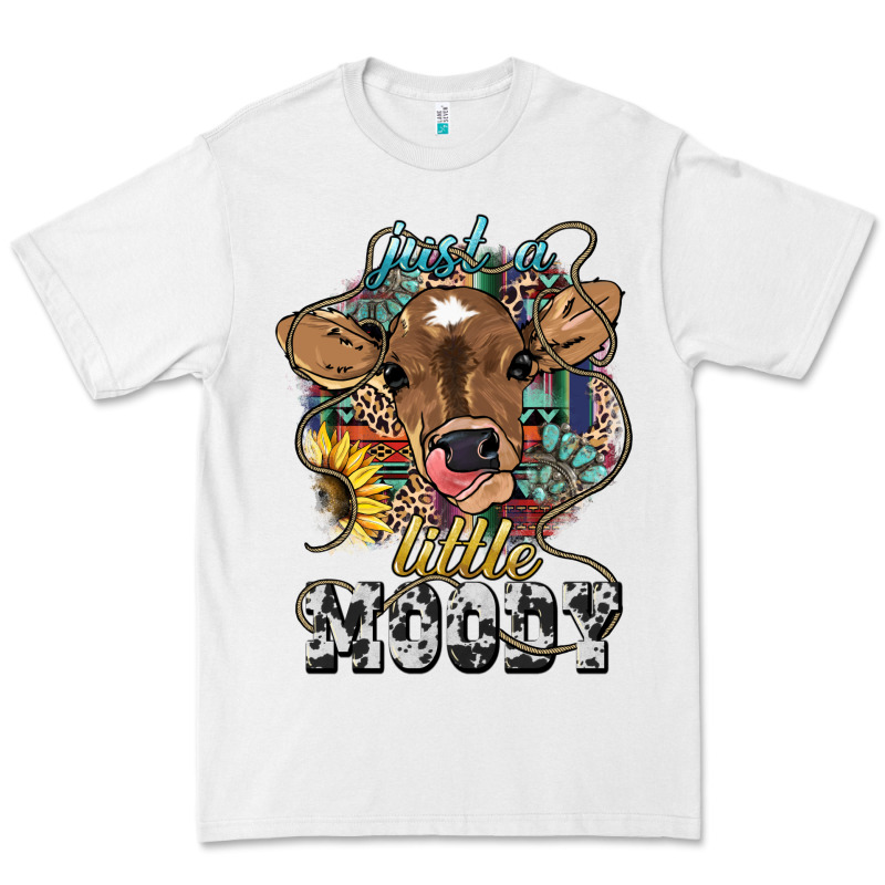 Just A Little Moody Baby Cow Premium Tee by HowdyJamesFarm | Teevron
