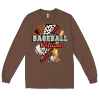 Chestnut baseball mama Long Sleeve Tee - FaDigitalArtStudio