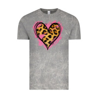 Cloud Rock Leopard Pink Glitter Heart Vintage Tee - Jasminsmagicworld
