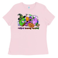 Bubblegum Pink cna certified nursing assistant halloween Ladies Tee - CowGirlArtShop